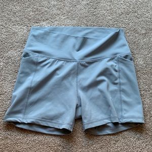 Senita Athletics Lux high waisted shorts - steel blue